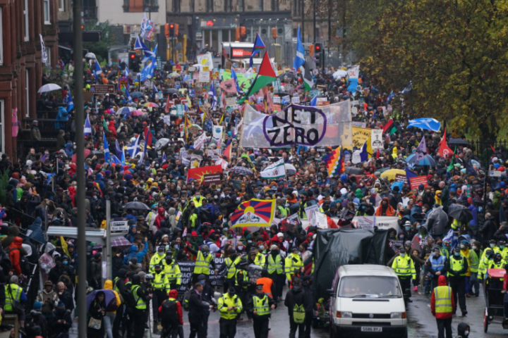 COP26: Over 20 arrests made during climate march and protests in Glasgow