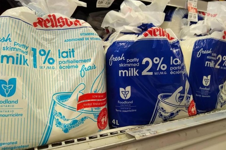 Milk bags better for the environment than jugs, carton containers, study finds