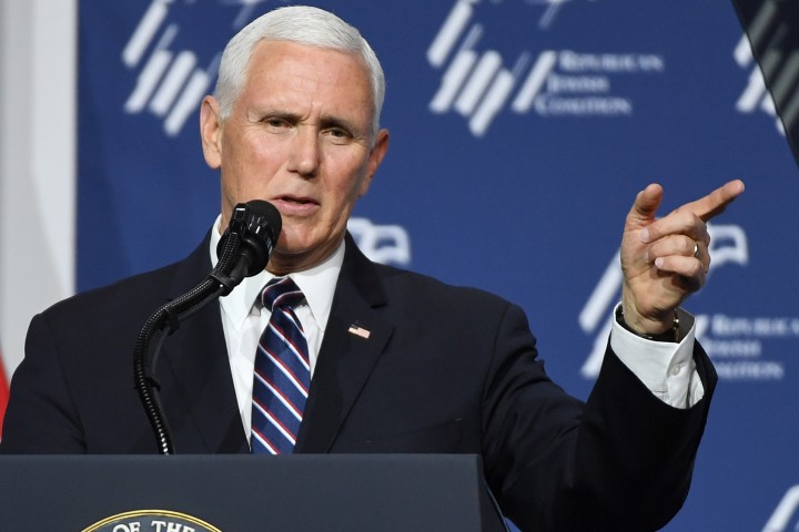 Mike Pence repeatedly refuses to say climate crisis is a threat to US